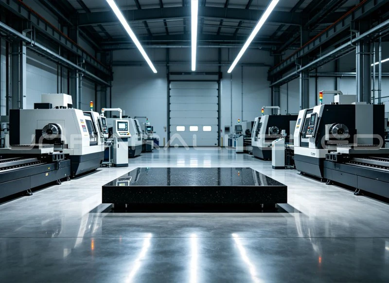 news-700-1 Granite base in a precision equipment factory